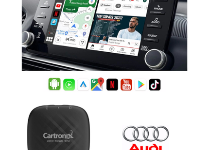 CarPlay YouTube box CTX-777 | Draadloos voor AUDI | Android 13