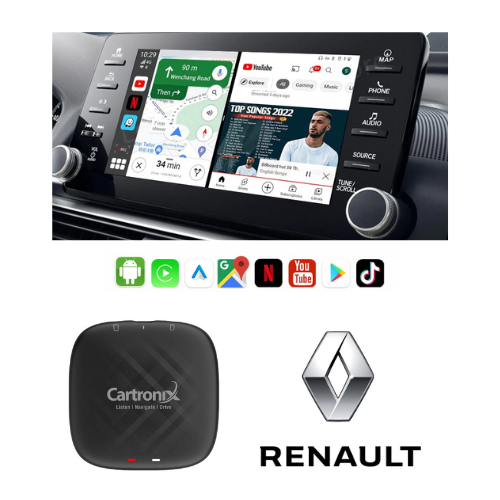 Caja CarPlay YouTube CTX-777 | Inalámbrico para Renault | androide 13