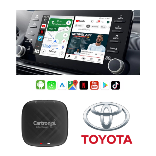 Caja CarPlay YouTube CTX-777 | Inalámbrico para Toyota | androide 13
