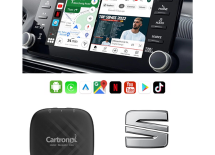 CarPlay YouTube box CTX-777 | Draadloos voor Seat  | Android 13
