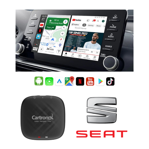 CarPlay YouTube box CTX-777 | Draadloos voor Seat  | Android 13
