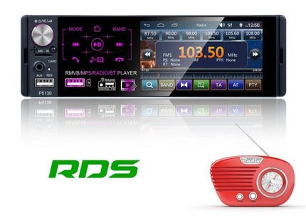 Autoradio simple DIN avec écran et caméra | Bluetooth & USB