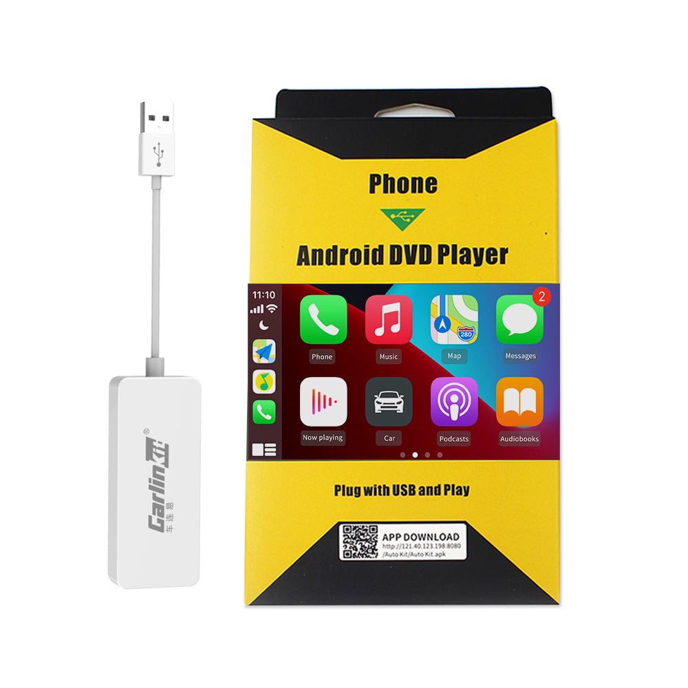 Clé Carlinkit filaire CarPlay pour autoradio Android | Voiture Android
