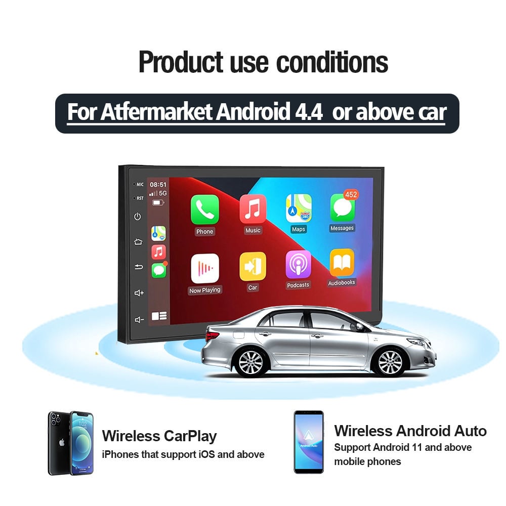 Carlinkit wireless CarPlay dongle voor android autoradio | Android auto
