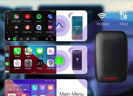 Cartronix CarPlay ai box | YouTube & Netflix | Draadloos