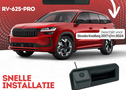 Skoda Kodiaq Achteruitrijcamera | 2017 t/m 2024 | Nachtzicht & HD Beeld