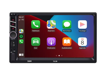 2-DIN autoradio | 7 inch touchscreen | Apple CarPlay & Android Auto | Bluetooth & USB | Inclusief achteruitrijcamera | Denago DNG-CP69