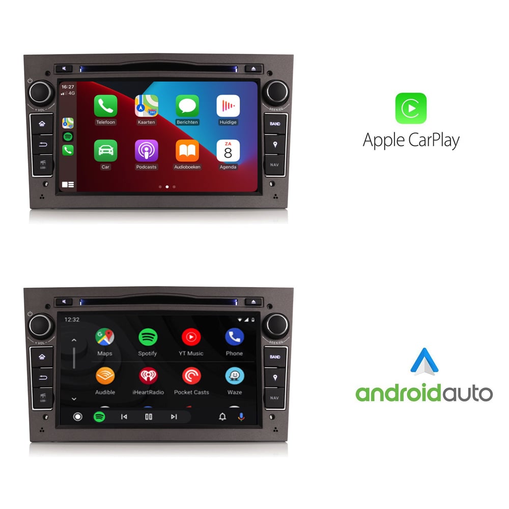 CarPlay Opel autoradio | Android auto | 4GB 8-core | Grijs