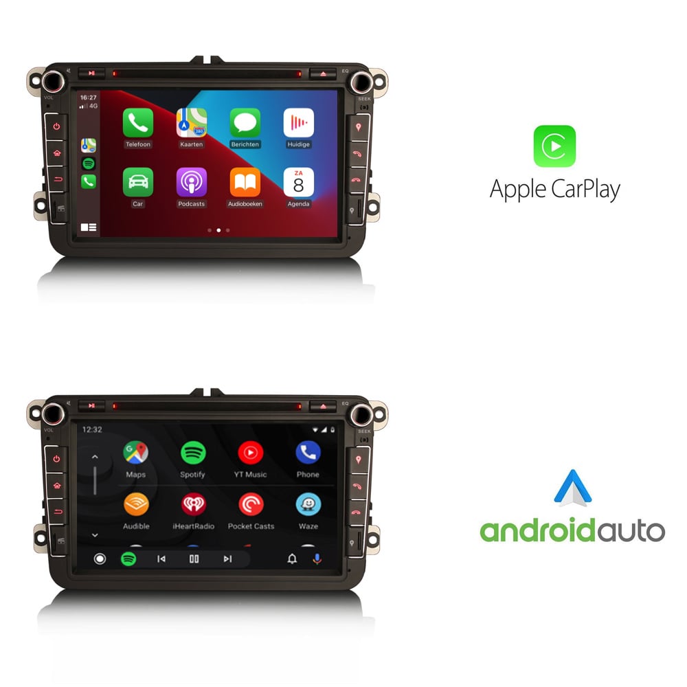 CarPlay Android 12 para Volkswagen Golf 6 | 2009 a 2012 | 4GB | 8 PULGADAS | coche android