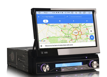 Autoradio klapscherm 1 din | CarPlay & Android Auto | Navigatie