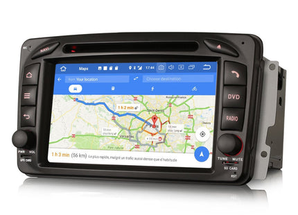 Mercedes C CLK A SLK R170 Klasse CarPlay navigatie | Android 13 | Android Auto
