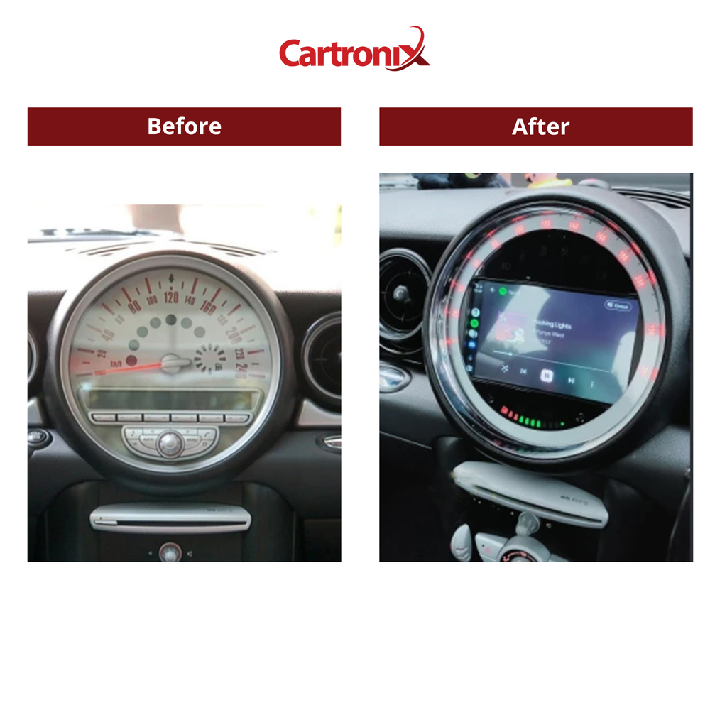 Mini Cooper CarPlay Autoradio | Argent | 2006 à 2013 | Android Auto