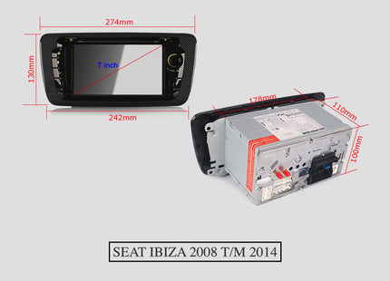 Seat Ibiza CarPlay | EU Navigatie | 4GB/64GB | Android 13