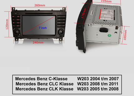 Mercedes C CLC CLK W203 W209 | CarPlay & Android Auto