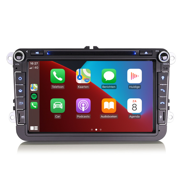CarPlay Android 12 para Volkswagen Golf 6 | 2009 a 2012 | 4GB | 8 PULGADAS | coche android