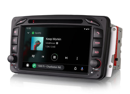 Mercedes C CLK A SLK R170 Klasse CarPlay navigatie | Android 13 | Android Auto