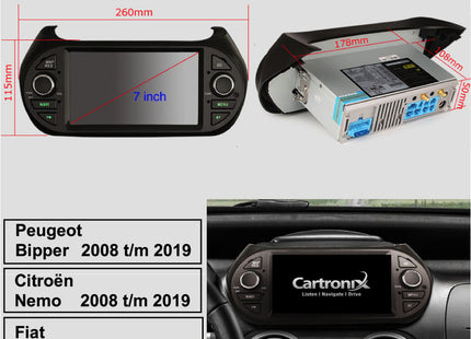 Citroën Nemo CarPlay | Navigatie | Android 13