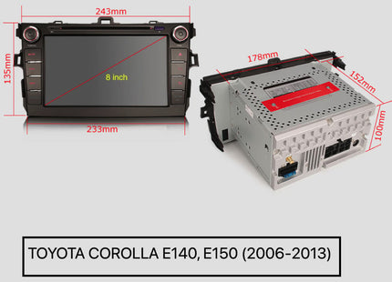 Toyota Corolla CarPlay | Android 12 | DSP | Android Auto