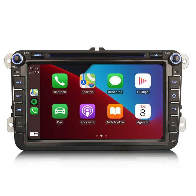 CarPlay Volkswagen autoradio 8 INCH | Android auto | 4GB 8core