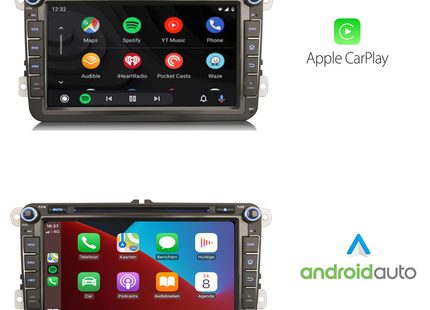CarPlay Volkswagen autoradio 8 INCH | Android auto | 4GB 8core
