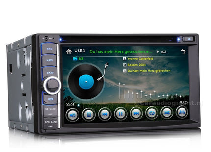 2-DIN Autoradio | 6.2 Inch HD Scherm | Dubbel Din | Bluetooth
