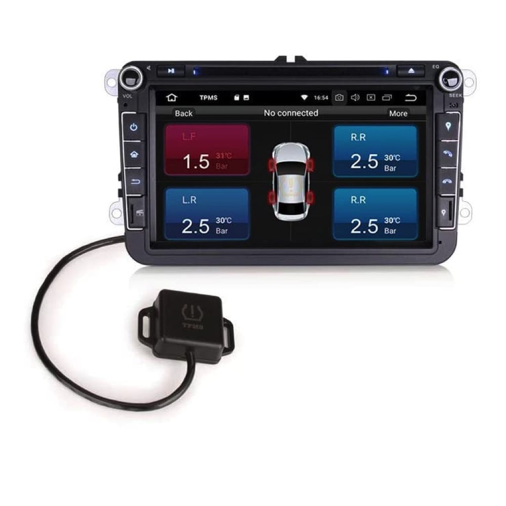 Capteur de pression des pneus | 4 capteurs | TPMS | Autoradio Android