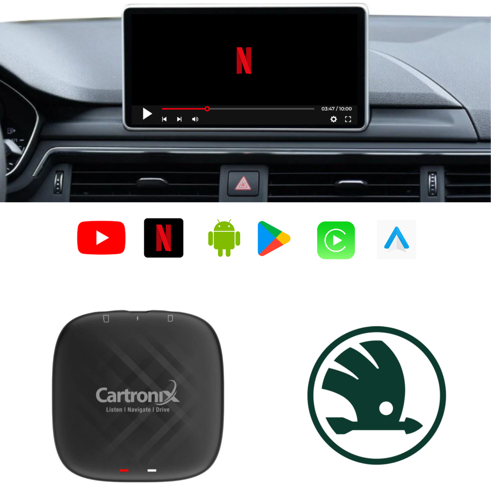 Caja CarPlay YouTube CTX-777 | Inalámbrico para Skoda | androide 13
