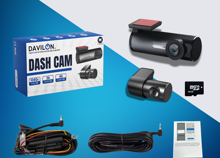 Davilon D1-DUAL Dashcam 4K | Voor & Achter | 2024 APP Model