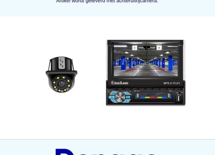 Denago - 1Din Autoradio | Carplay & Android Auto | klapscherm