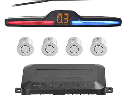 CTX-DP05 Parkeersensor Auto | Universele Parkeersensoren | Digitaal - Zilver