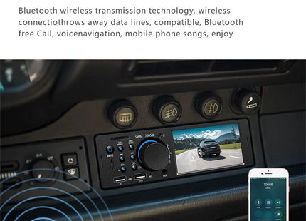 Enkel Din Autoradio met 4.1 INCH scherm | Bluetooth & USB
