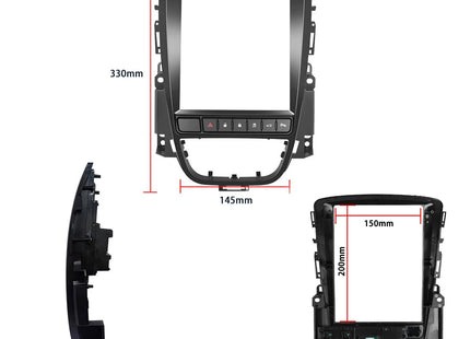 Opel Astra J & Cascada | Android autoradio | 2009 t/m 2015 | 9.7 INCH