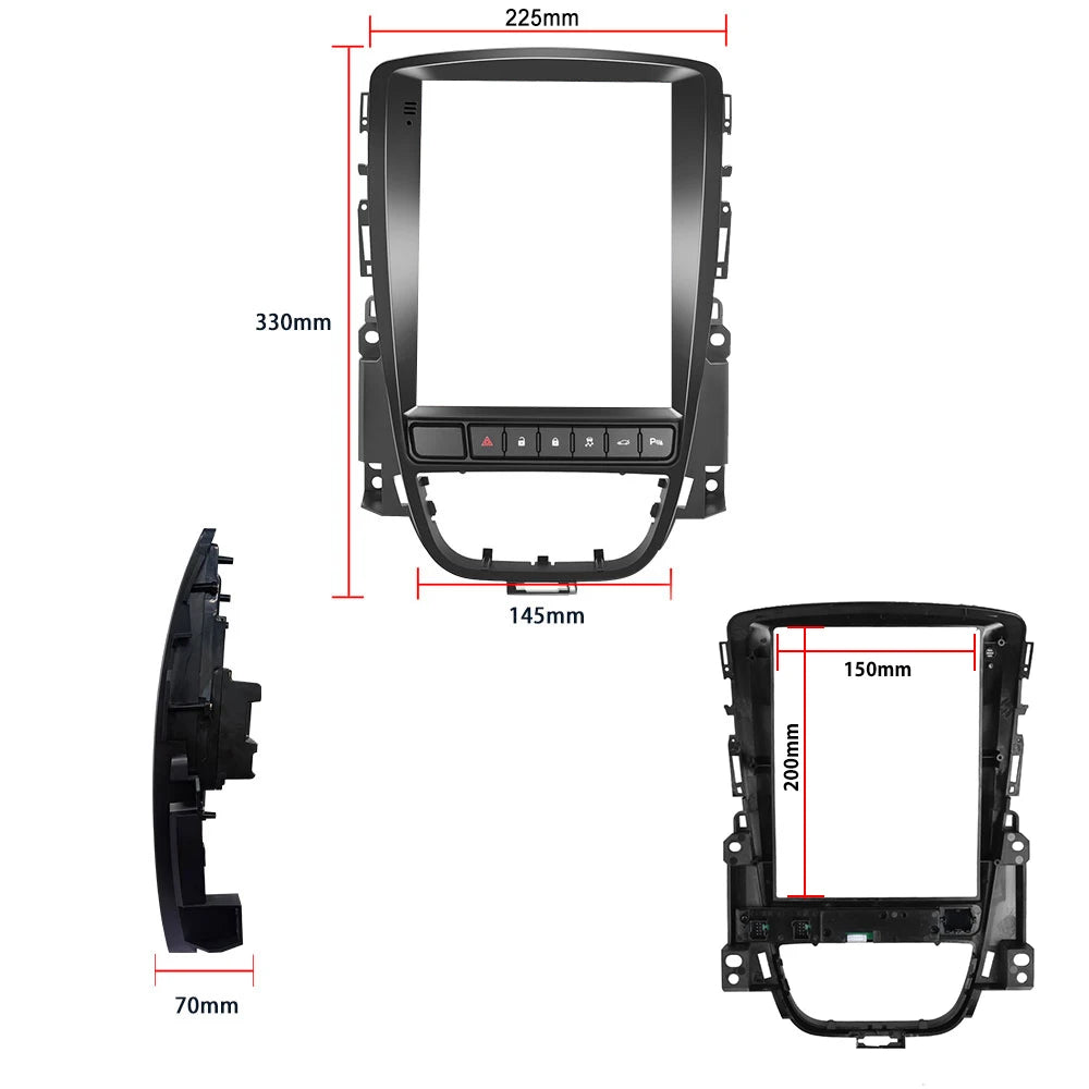 Opel Astra J y Cascada | Radio de coche Android | 2009 a 2015 | 9,7 PULGADAS