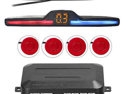 CTX-DP16 Parkeersensor Auto | Universele Parkeersensoren | Digitaal - Rood