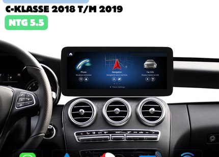 Mercedes C-Klasse Facelift CarPlay 2018 t/m 2019 | Android Auto  | NTG 5.5