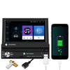1-Din folding screen car radio Android 9.1 | Camera | Bluetooth & WIFI