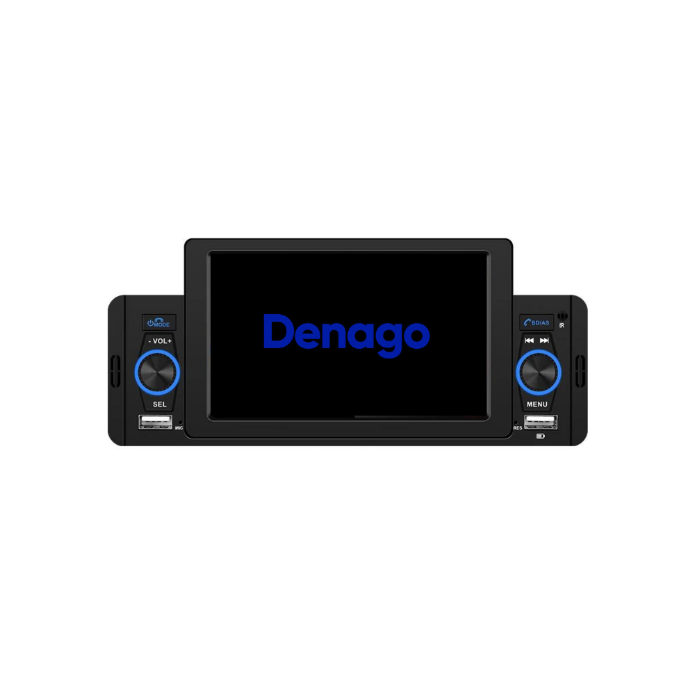 Autoradio 1 DIN avec CarPlay & Android Auto | 5 pouces | Bluetooth & USB