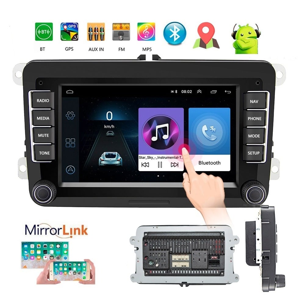 CarPlay inalámbrico Volkswagen Transporter y Multivan T6 de 7 PULGADAS | androide 13