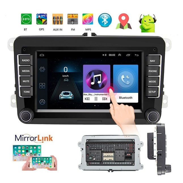 7 INCH Volkswagen Draadloos CarPlay | Android 10