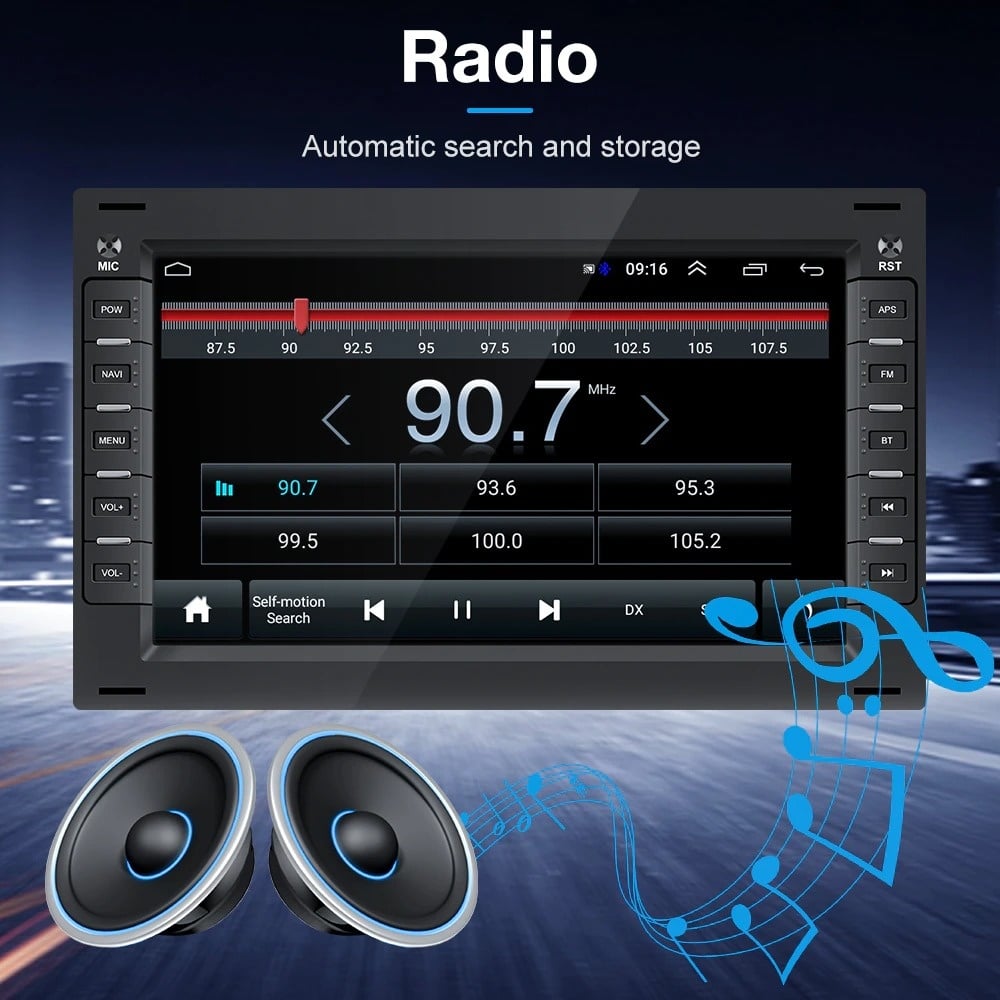Seat Skoda Android 9.1 Radio para coche | Peugeot 307 | Ford Galaxia