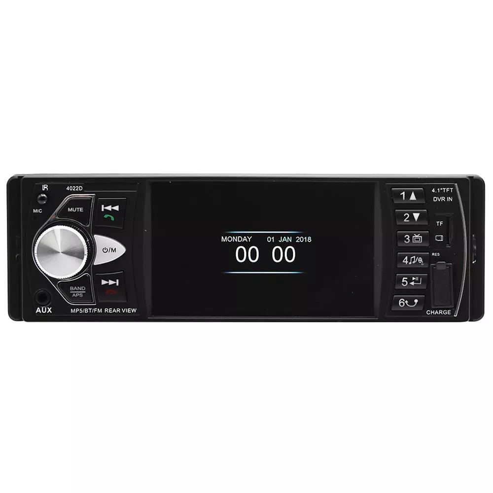 Enkel Din Autoradio met 4 INCH scherm | Bluetooth & USB