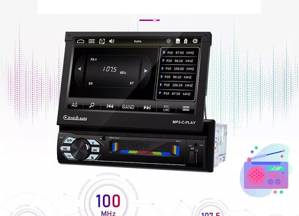 Denago - 1Din Autoradio | Carplay & Android Auto | klapscherm