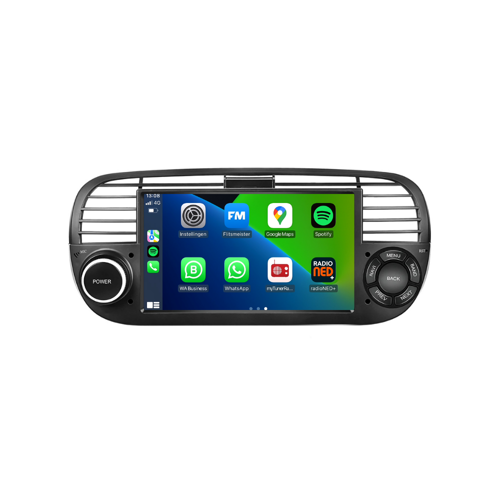 CarPlay voor Fiat 500 | 2007 t/m 2015 | Android Auto | 2+64 GB | Android 11