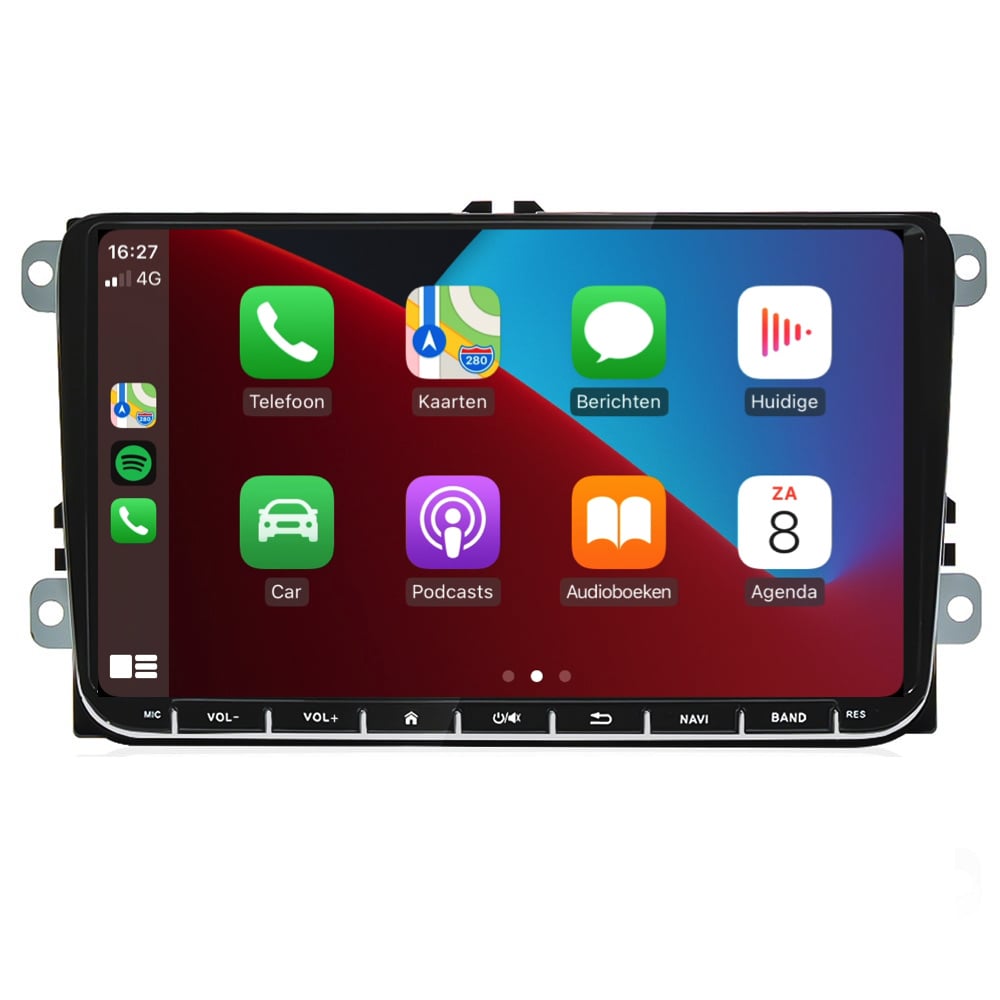 Asiento de 9 PULGADAS CarPlay inalámbrico | Androide 13 | 4+64GB