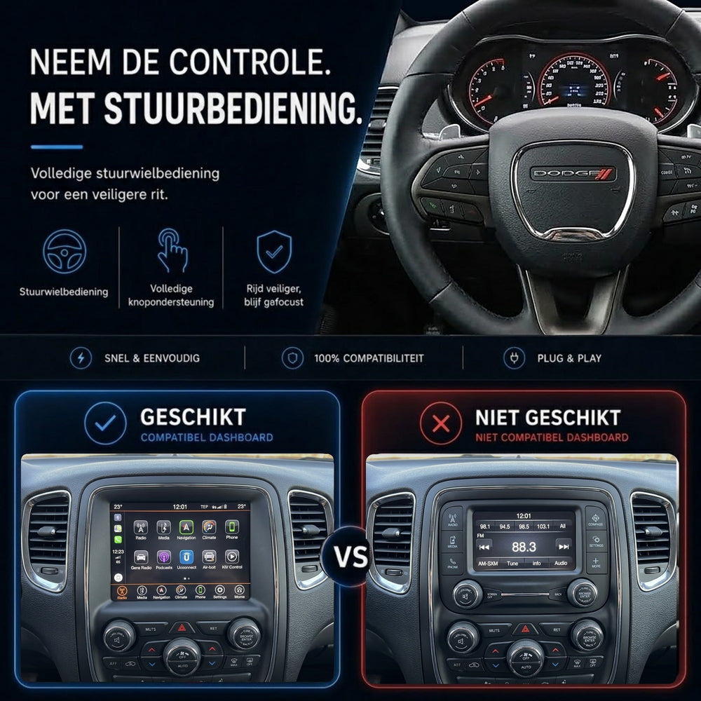 Jeep Renegade | 2014 a 2018 | <tc>CarPlay</tc> & <tc>Android Auto</tc> Caja | Harman