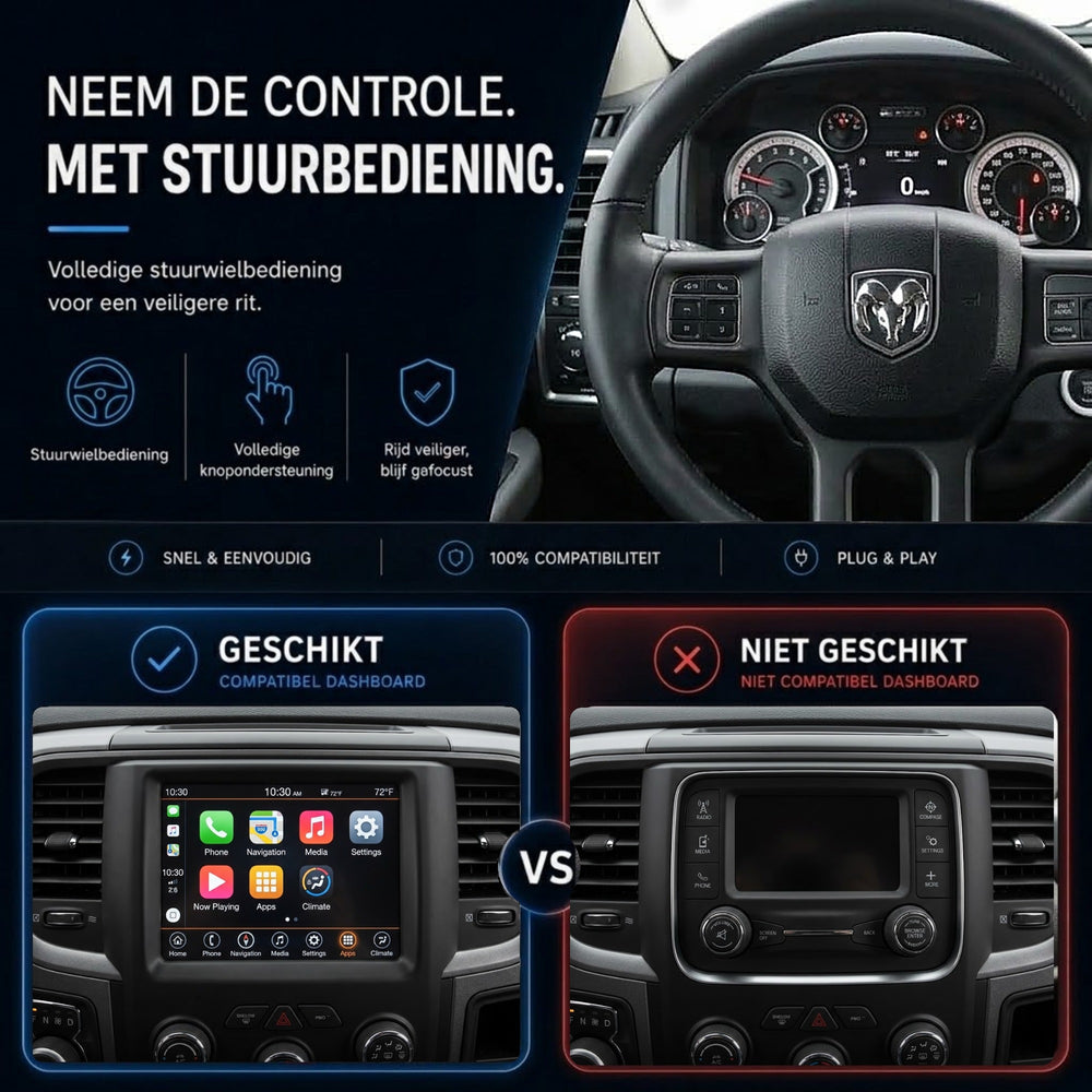 Jeep Renegade | 2014 to 2018 | CarPlay & Android Auto Box | Harman
