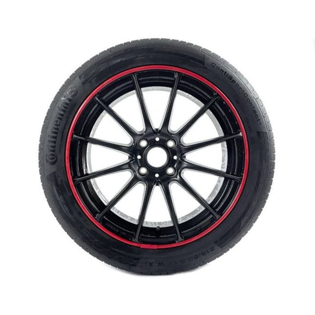 Alloygator Velgbescherming |Donker rood| Stoeprand bescherming | Exclusive (12-24'' inch)