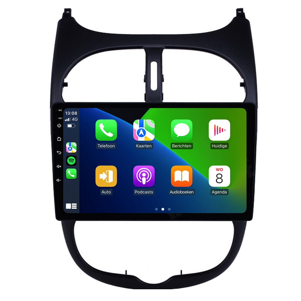 Peugeot 206 1GB CarPlay | 1998 a 2009 | Android Auto