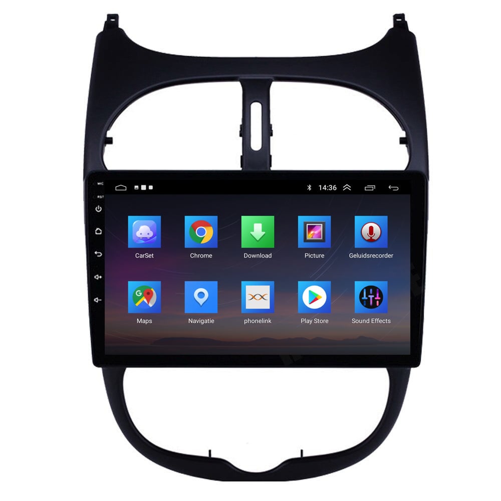 Peugeot 206 1GB CarPlay | 1998 a 2009 | Android Auto