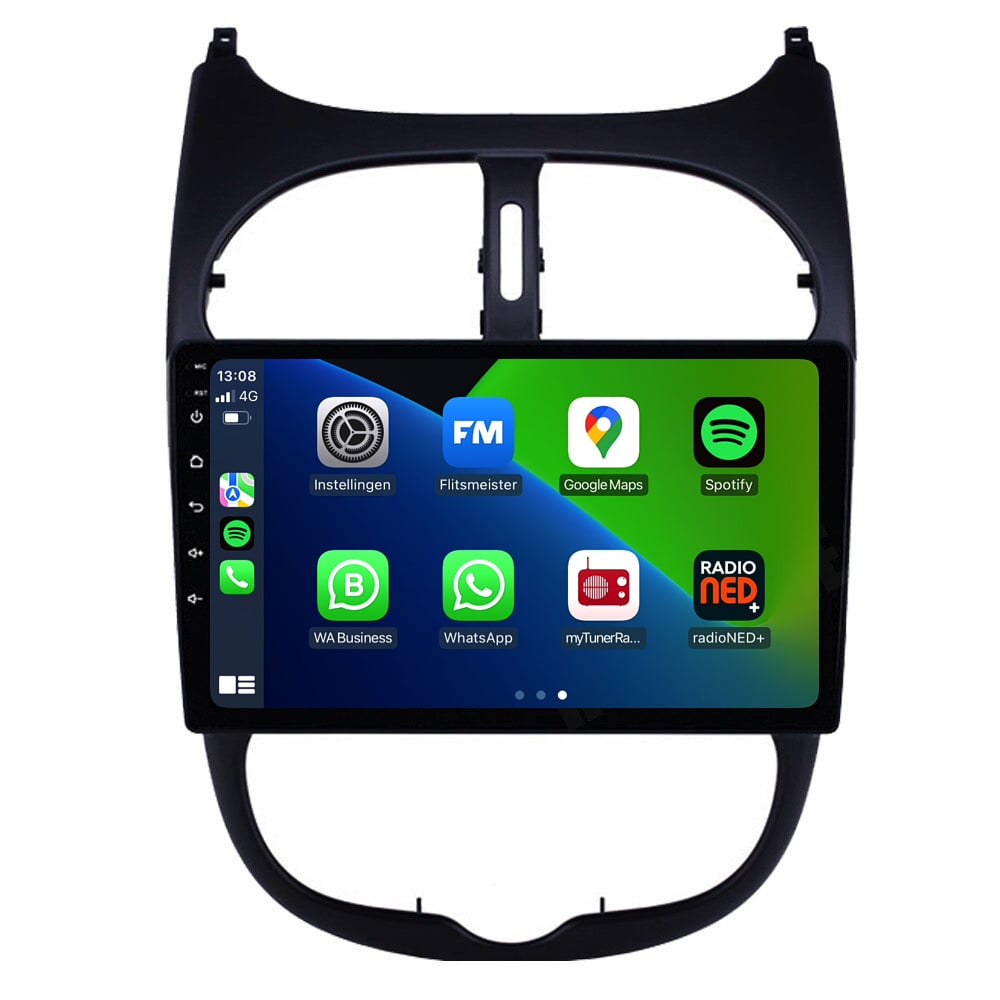 Peugeot 206 1GB CarPlay | 1998 a 2009 | Android Auto